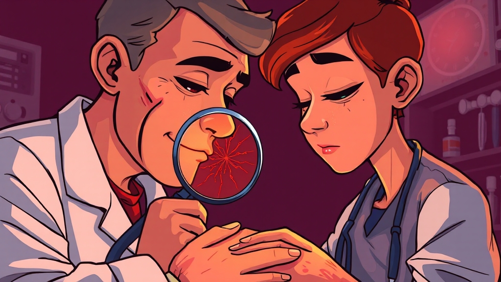 초기 증상: 놓치지 마세요! (cartoon 스타일)