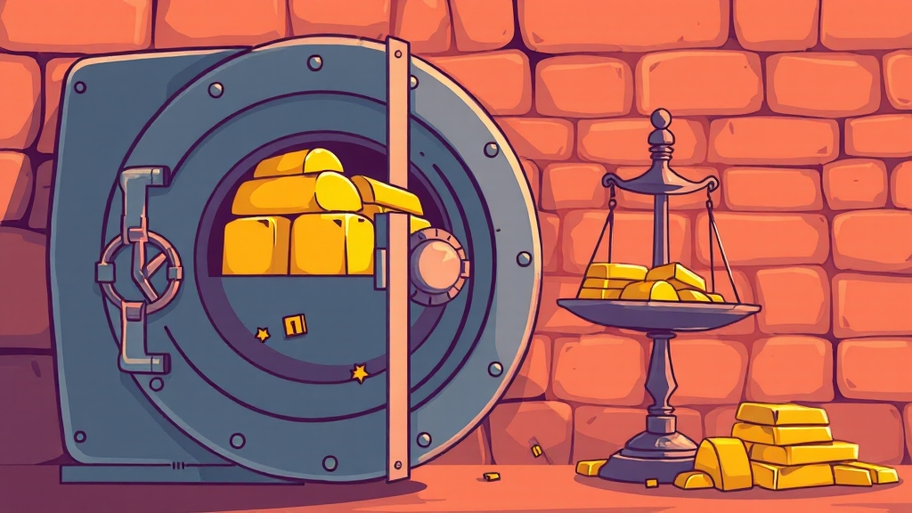 은행에서 금 투자하는 법 (cartoon 스타일)