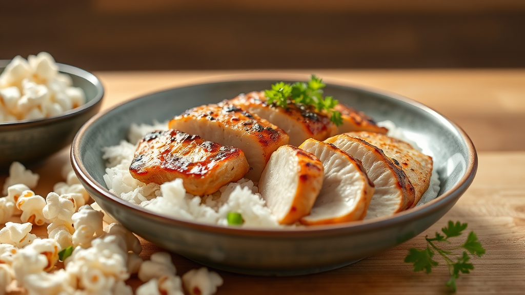 포만감을 높이는 똑똑한 음식 선택법 (realistic 스타일)