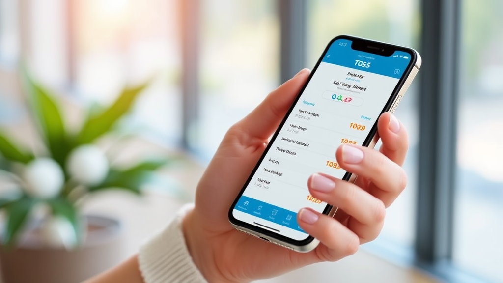 토스 앱 청구 방법 (realistic 스타일)