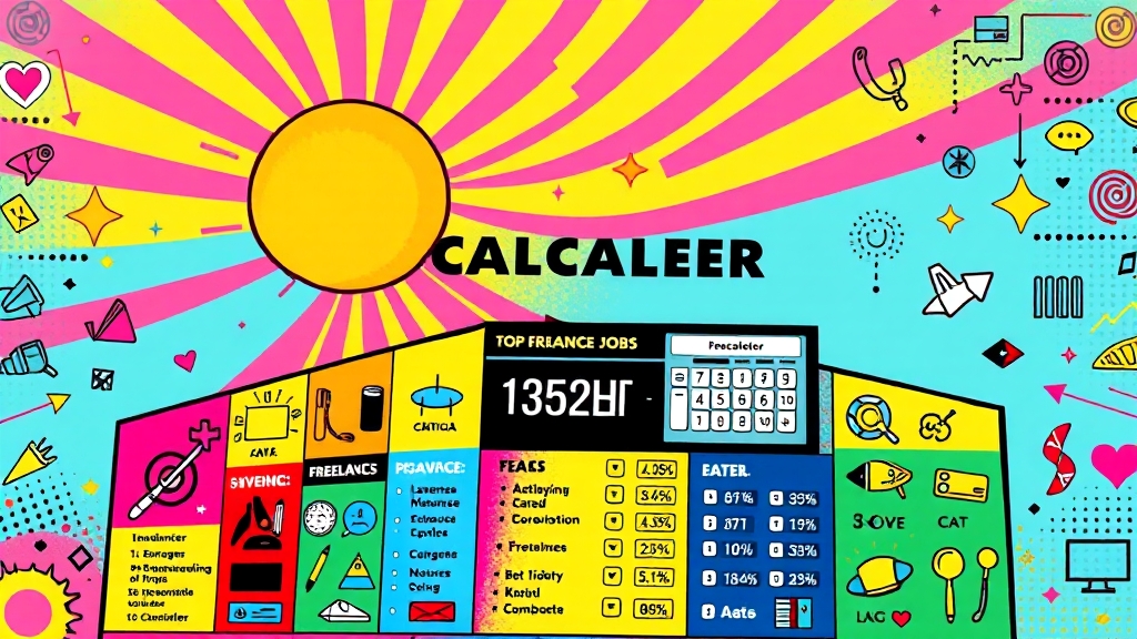 프리랜서 업종별 단순경비율 살펴보기 (popart 스타일)