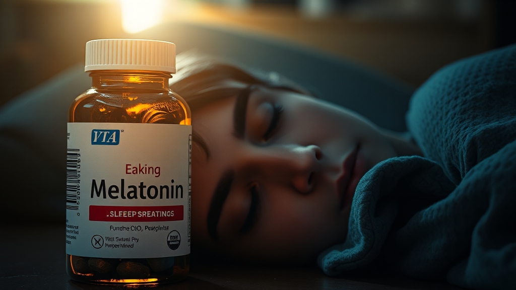멜라토닌, 부작용은 없을까? (realistic 스타일)