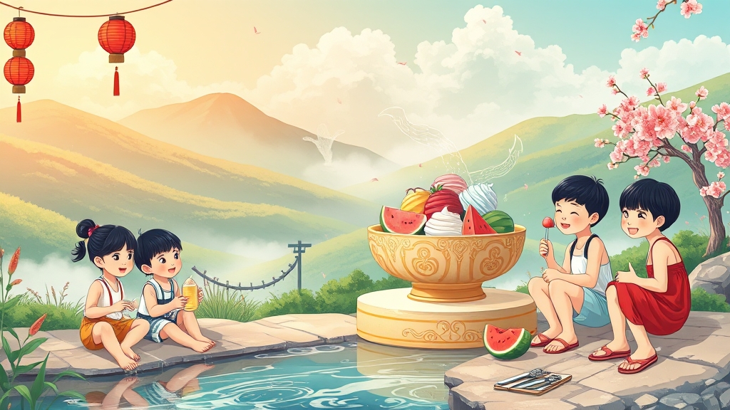 복날 풍습 & 속신 이야기 (illustration 스타일)