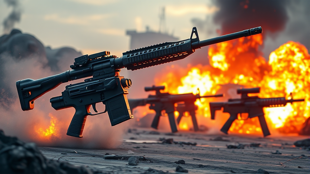 방산 산업 관련 정책 및 정부 지원 동향 (realistic 스타일)