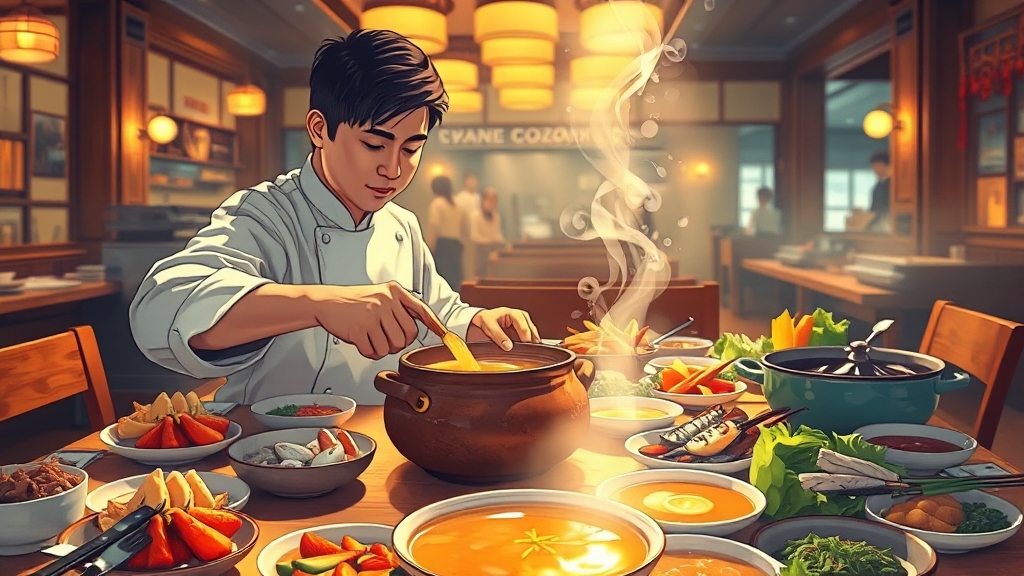 무주 어죽 맛집 정보 (illustration 스타일)