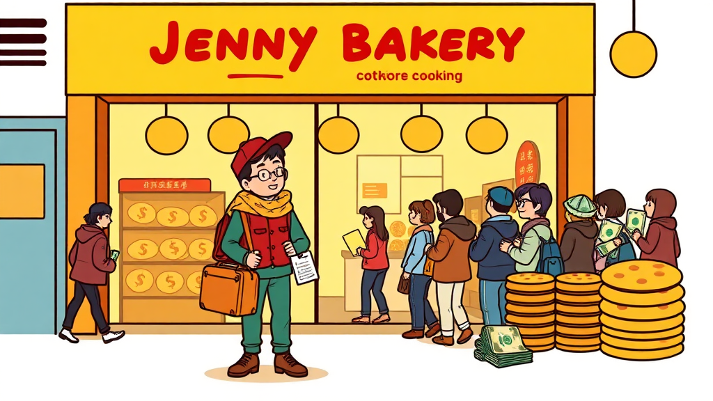 제니쿠키 구매 꿀팁 (cartoon 스타일)