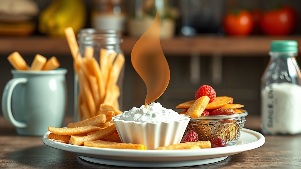 잘못된 정보와 습관, 혈당 관리의 걸림돌 (realistic 스타일)