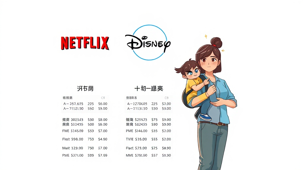 OTT 서비스, 요금제 비교 필수! (illustration 스타일)