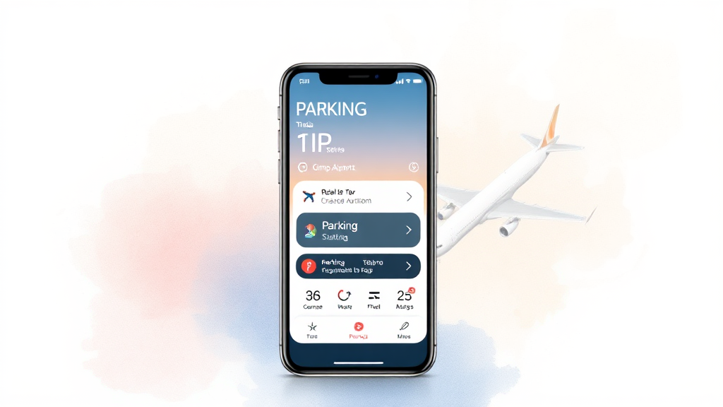 실시간 주차 현황 확인 및 주차 팁 (watercolor 스타일)