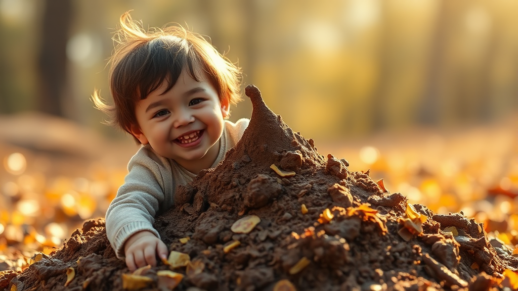 똥 싸는 꿈, 길몽일까? (realistic 스타일)