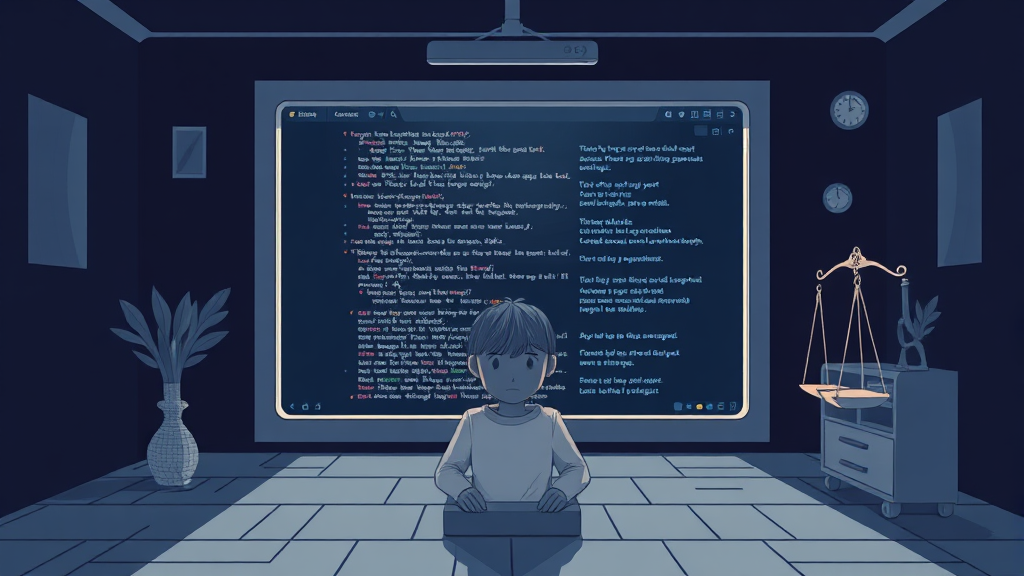 AI 챗봇 관련 소송 현황 및 쟁점 (illustration 스타일)