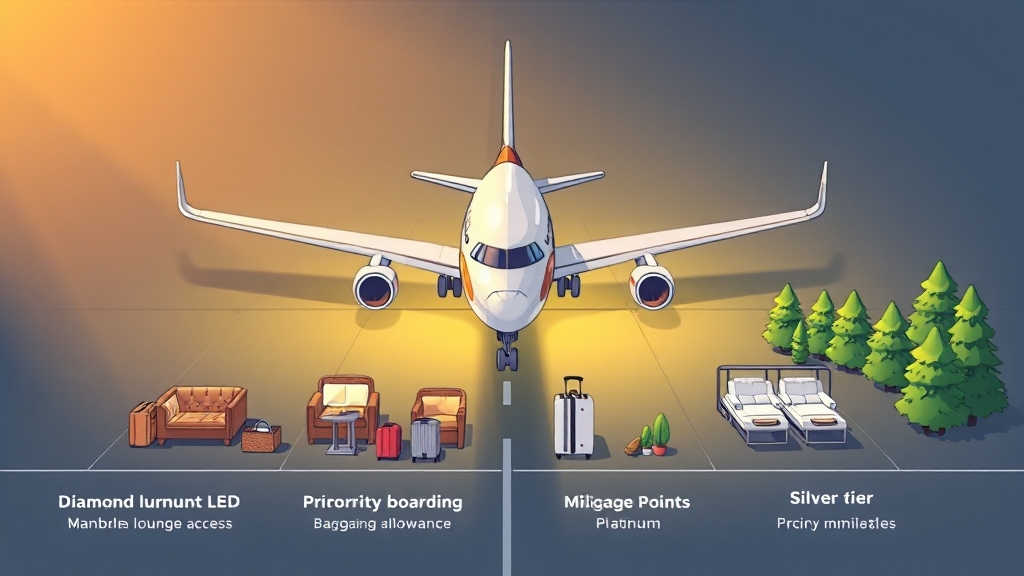 스카이패스 등급 혜택 (cartoon 스타일)