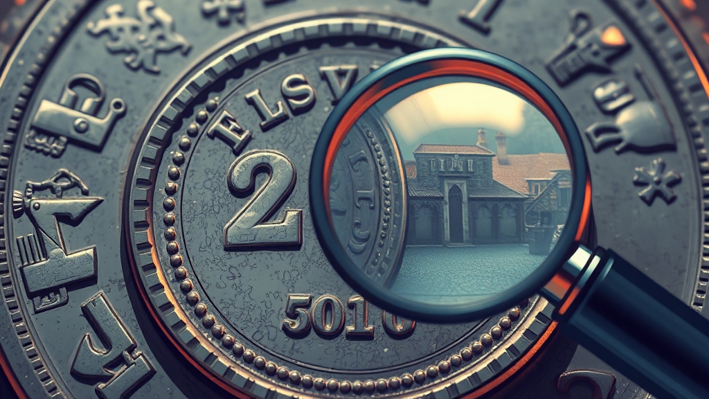 희귀 동전 진품 감별법 (illustration 스타일)