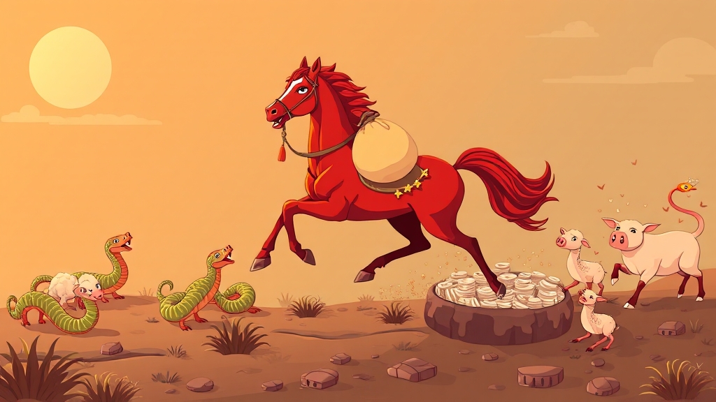 2026년 재물운 미리보기 (illustration 스타일)