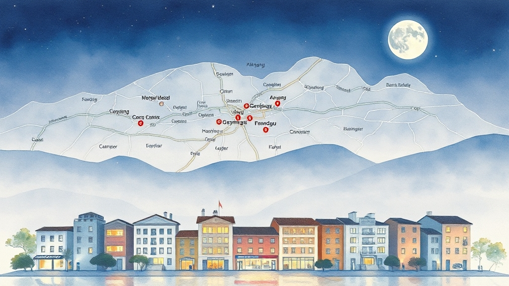 지역별 지원센터, 어디에 있나요? (watercolor 스타일)