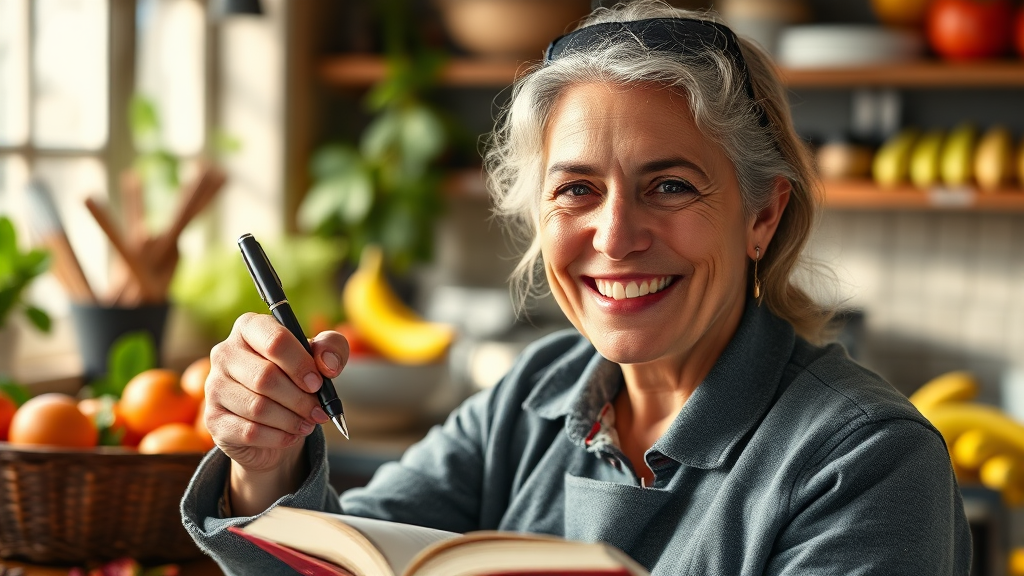 C씨, 베스트셀러 작가로 변신 (realistic 스타일)