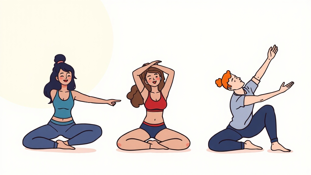 스트레칭, 왜 중요할까요? (cartoon 스타일)