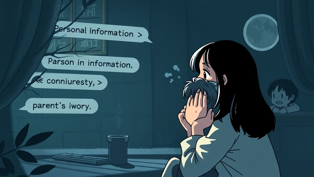 숏폼 개인정보 논란 배경 (illustration 스타일)