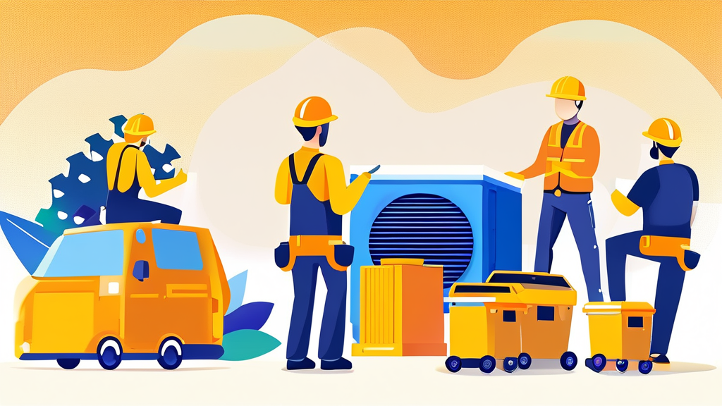 믿을 수 있는 에어컨 이전 설치 업체 선택 가이드 (cartoon 스타일)