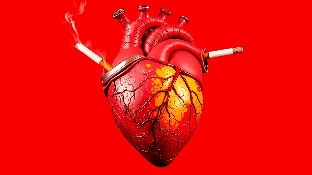 심장병 원인과 위험 요인 (popart 스타일)