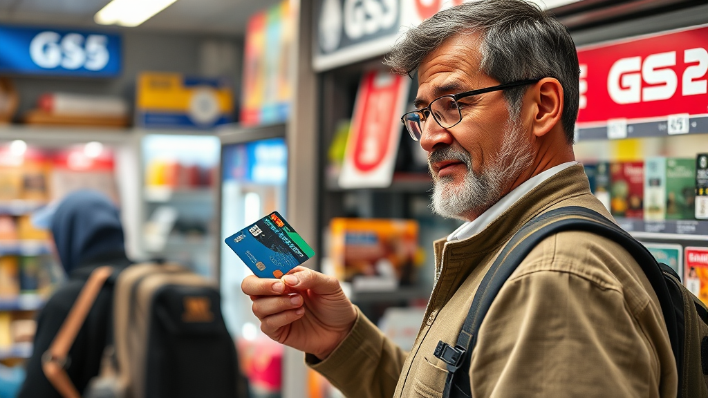 GS25에서 발급받기 (realistic 스타일)