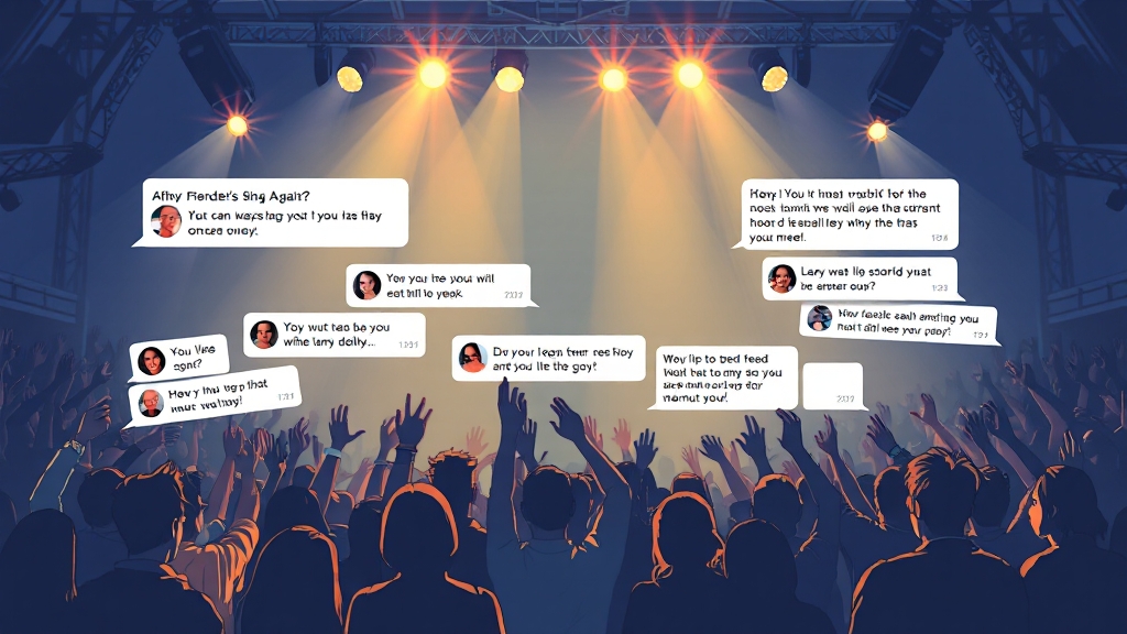 생방송 문자 투표, 실시간 응원! (illustration 스타일)