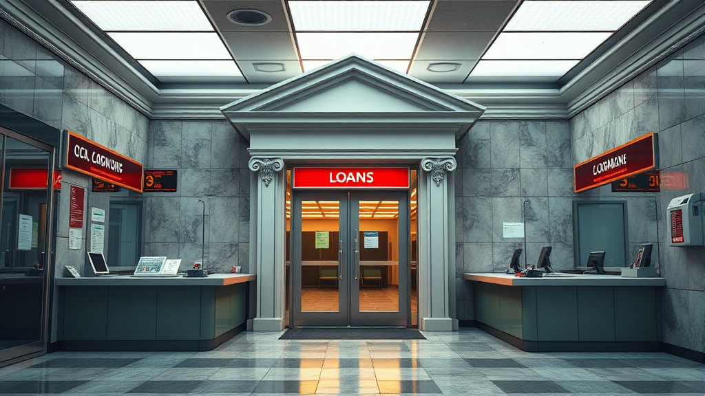 대출 시장, 왜 얼어붙었나? (realistic 스타일)