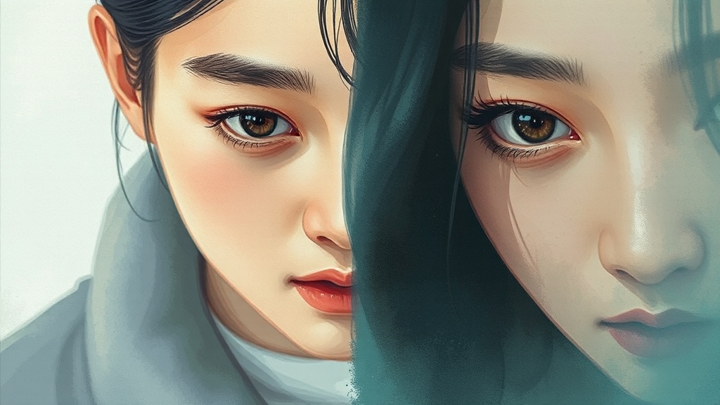 웹툰 vs 드라마, 주요 차이점 (watercolor 스타일)