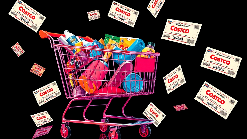 코스트코 앱 쿠폰 관리법 (popart 스타일)