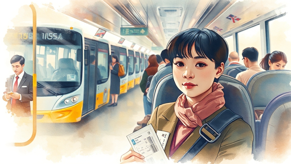 추석 고속/시외버스 이용 시 유의사항 (watercolor 스타일)