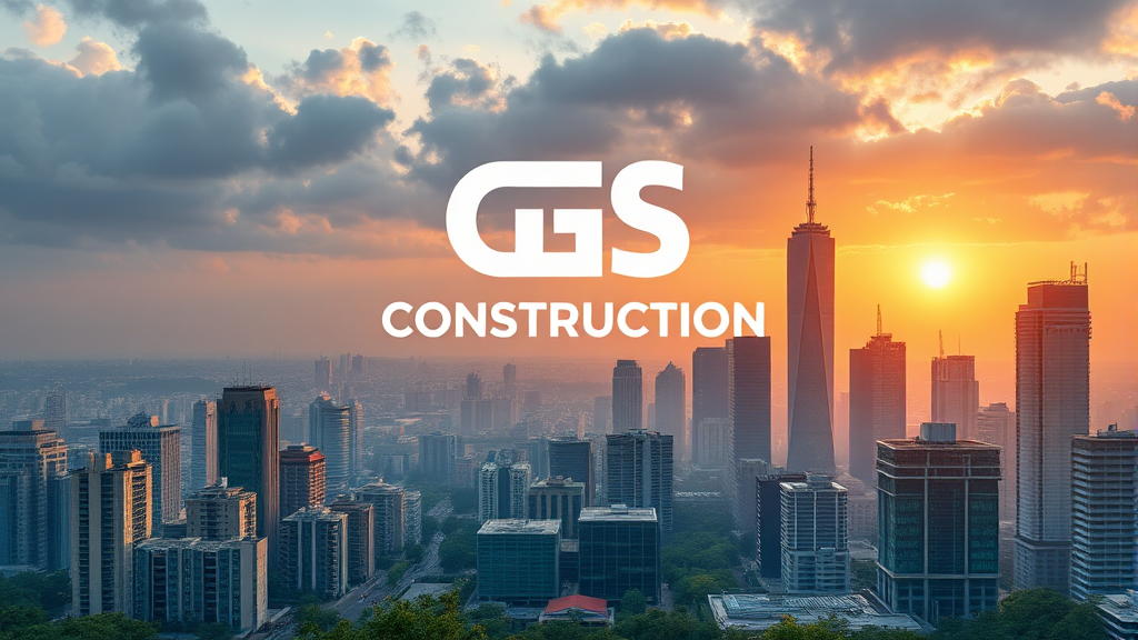 GS건설 경쟁사 분석 (realistic 스타일)