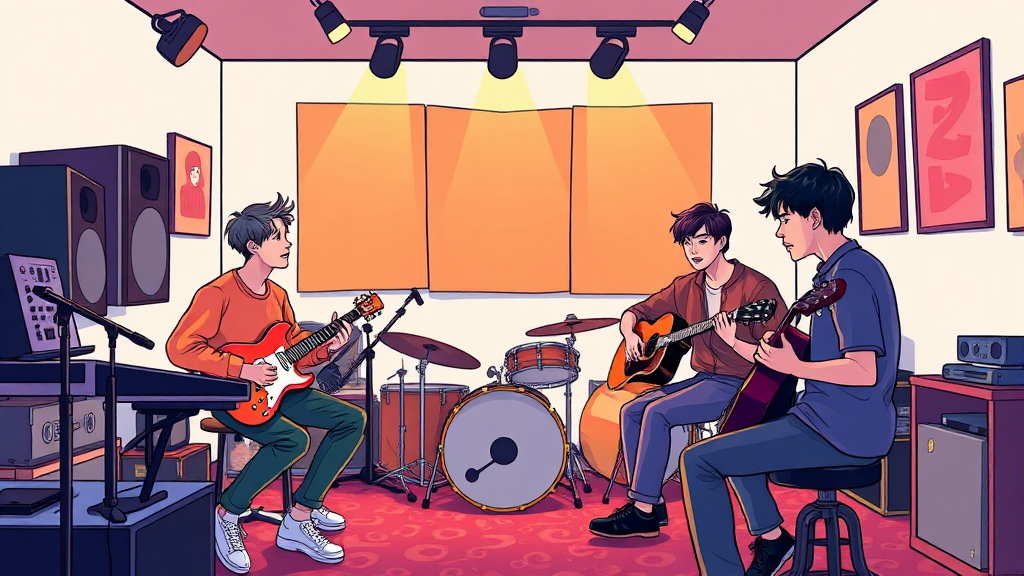 BTS: 더 리턴 다큐멘터리 공개 안내 (cartoon 스타일)