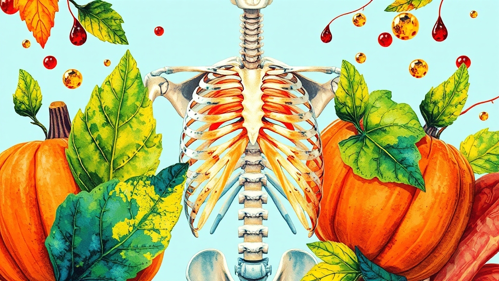 호박잎 영양 성분 & 효능 (popart 스타일)