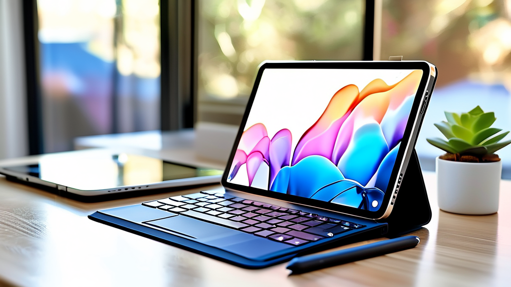 주요 기능 및 특징 분석: 키감, AI 기능, 보호 기능 (watercolor 스타일)