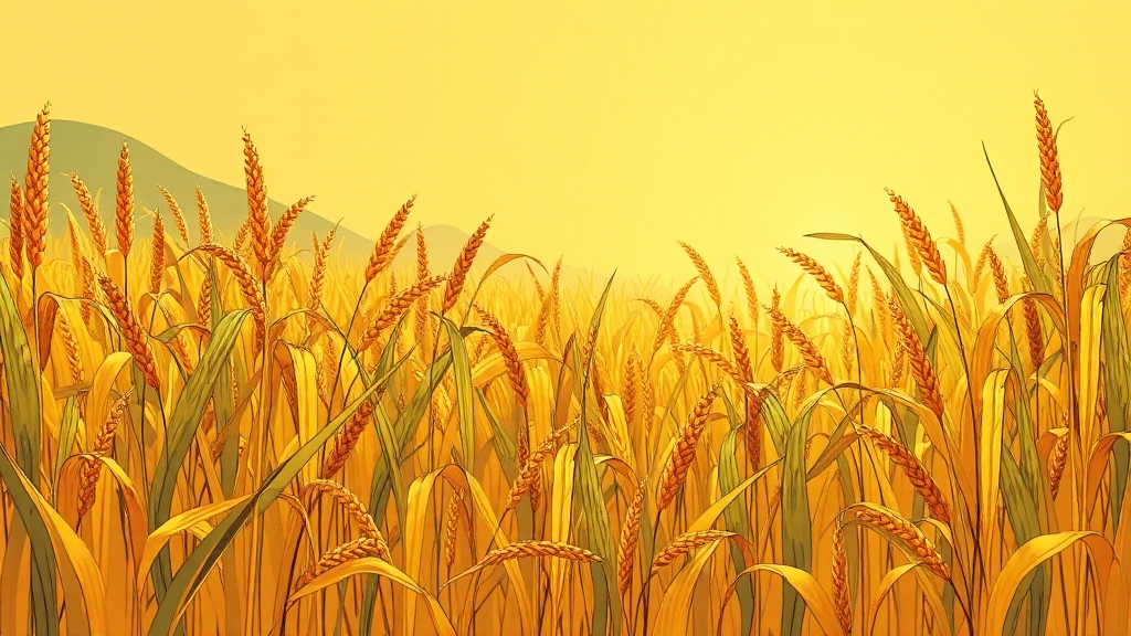 파로 곡물의 효능 (illustration 스타일)