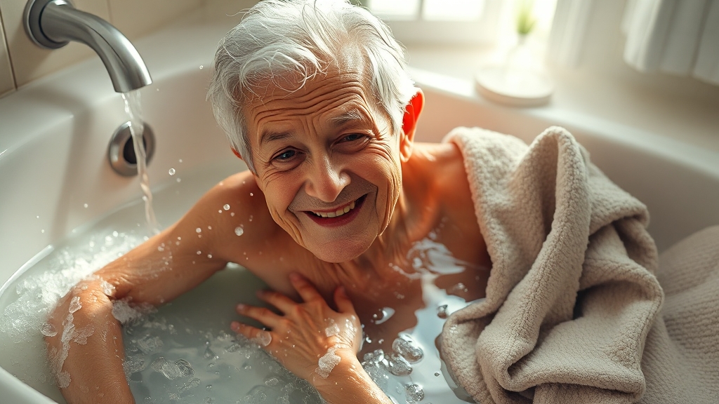 청결 유지 및 신체 씻기기 (realistic 스타일)