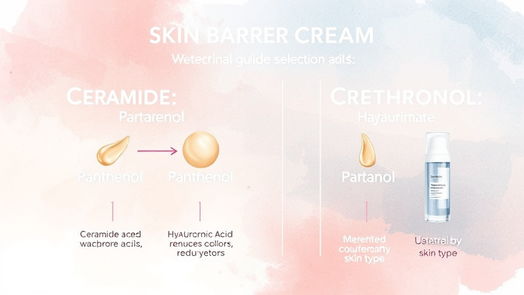 나에게 맞는 피부 장벽 크림 선택 가이드 (watercolor 스타일)
