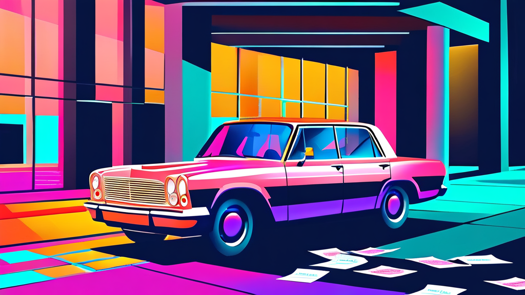 사업자를 위한 자동차 리스, 비용 처리 꿀팁 (illustration 스타일)