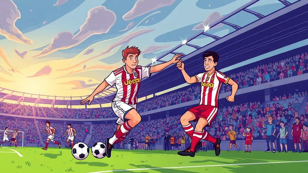 최근 경기 하이라이트 및 분석 (cartoon 스타일)