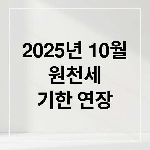 2025년 10월
원천세
기한 연장 (원천세 신고 납부기한 연장)
