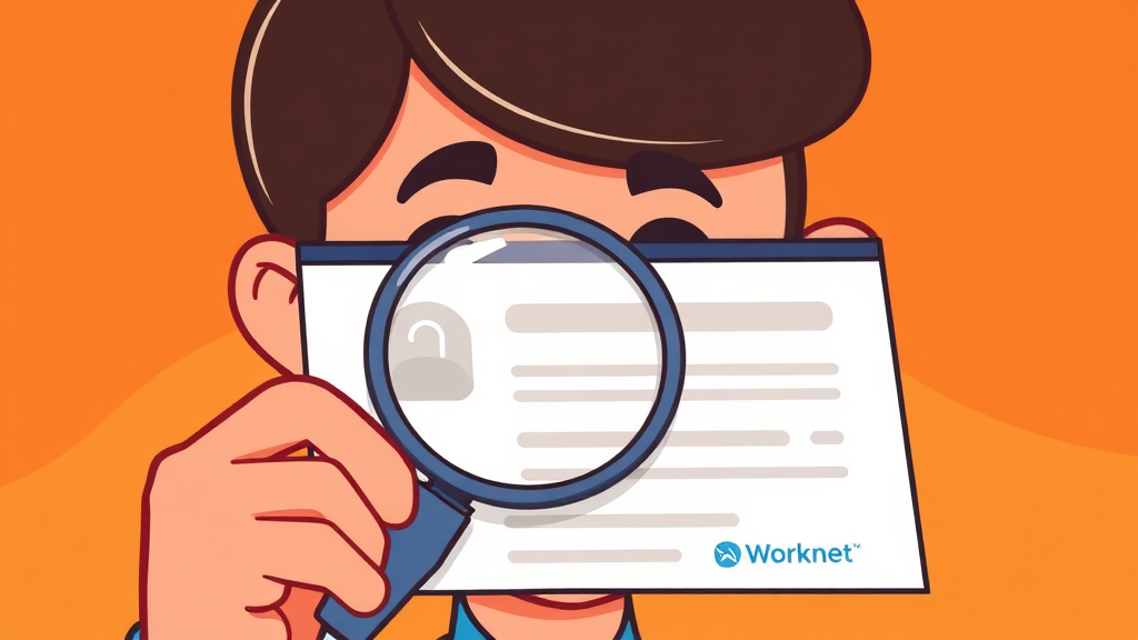 고용24 이용 시 주의사항, 꼭 확인! (cartoon 스타일)