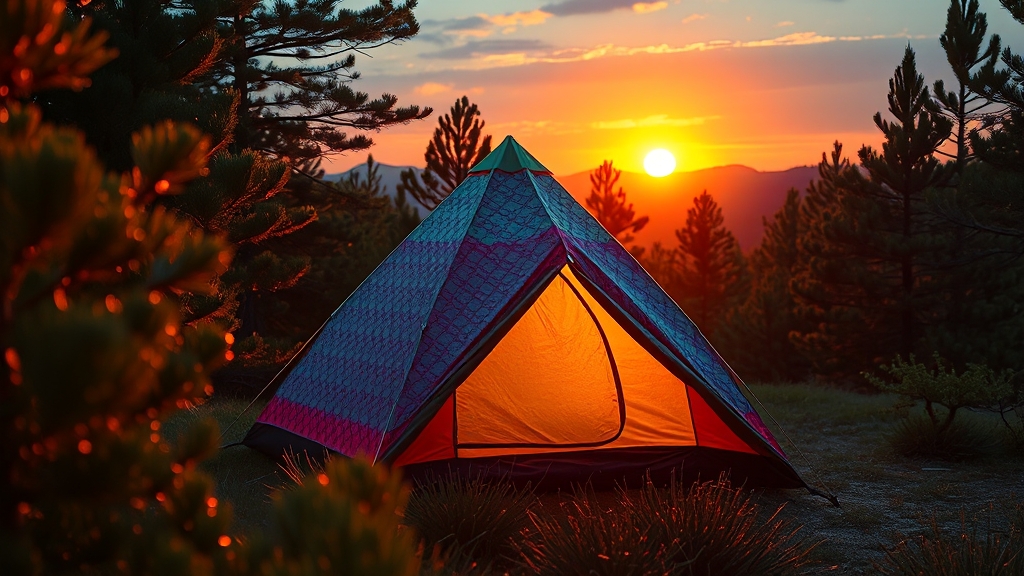 캠핑 후기 & 추천 이유 (popart 스타일)