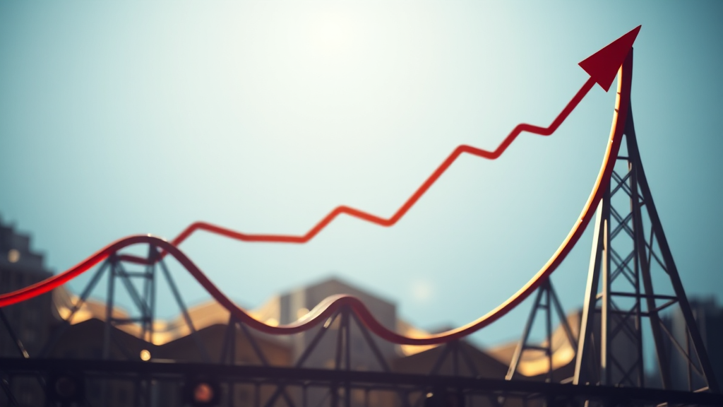 단기 vs 장기: 코인 시세 전망 비교 (realistic 스타일)