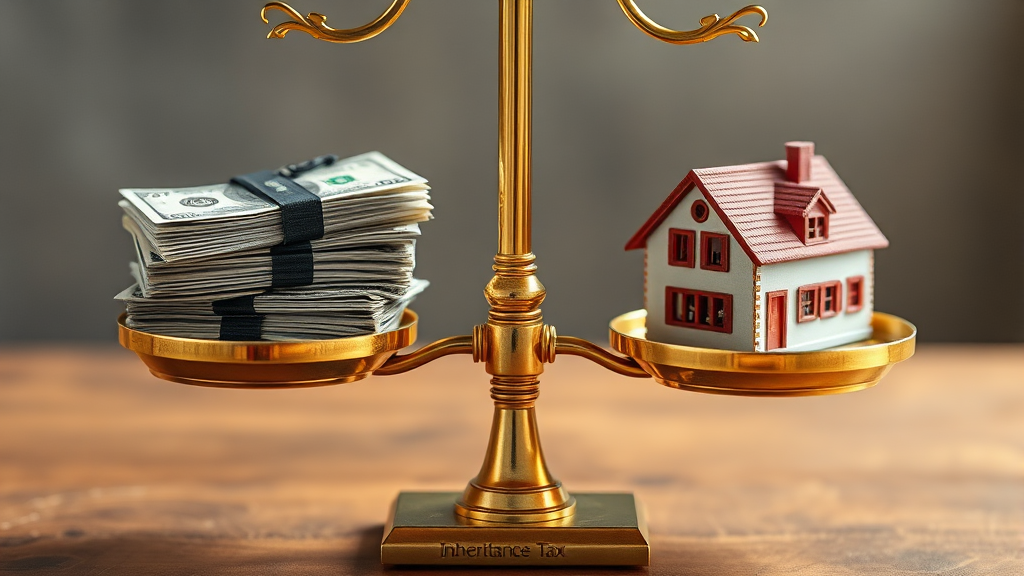 상속세 납부 방식: 연부연납과 물납 (realistic 스타일)