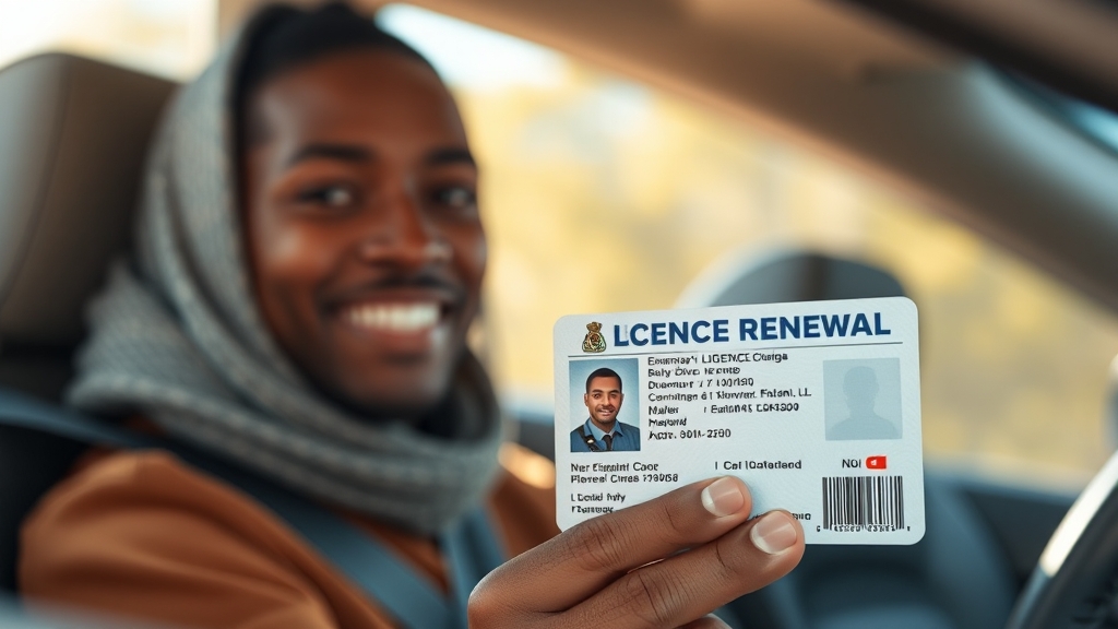 방문 갱신, 어렵지 않아요 (realistic 스타일)