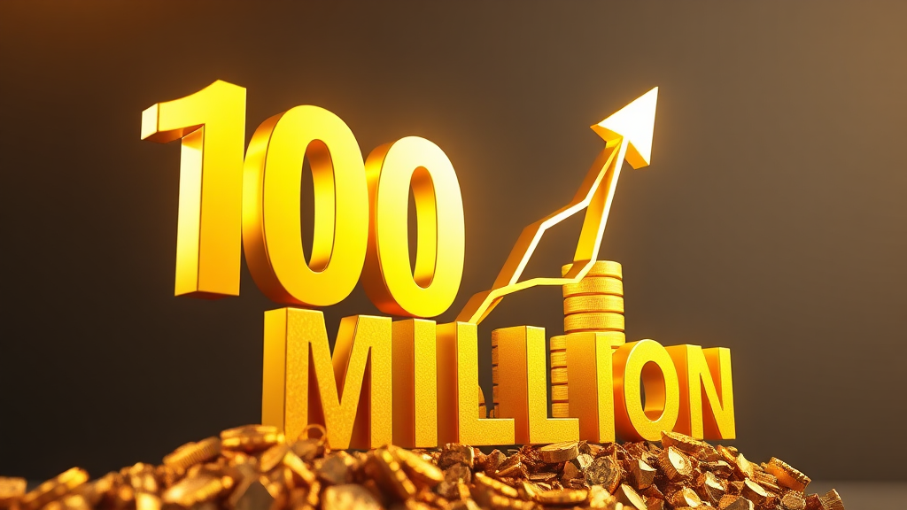 종잣돈 1억, 목표 설정 (realistic 스타일)