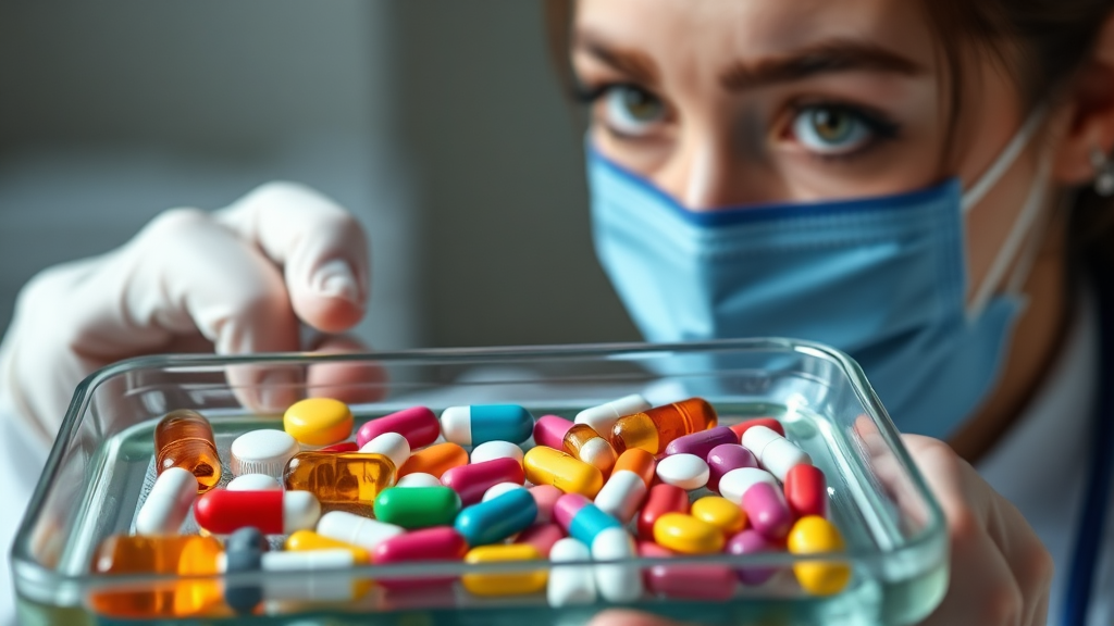 타이레놀과 다른 약물과의 병용 (realistic 스타일)