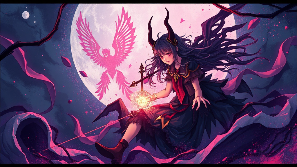 주인공들의 깊은 고뇌 (illustration 스타일)