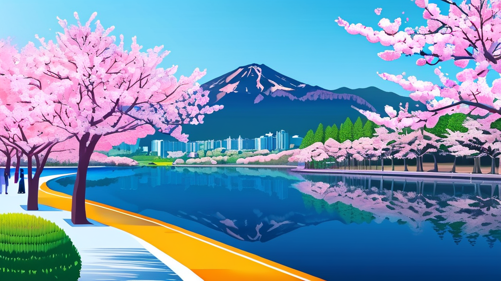 교통편 및 주차 정보: 스마트하게 축제 즐기기 (illustration 스타일)