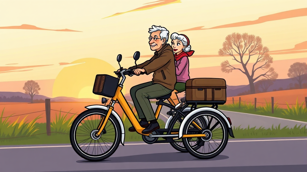 세발 전기 자전거 구매 가이드 (cartoon 스타일)
